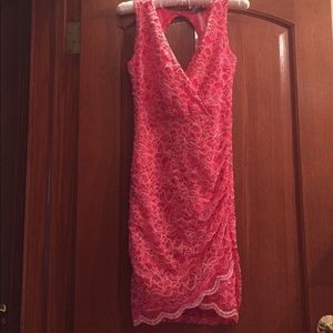 ASOS Lipsy London Coral Dress Size 8